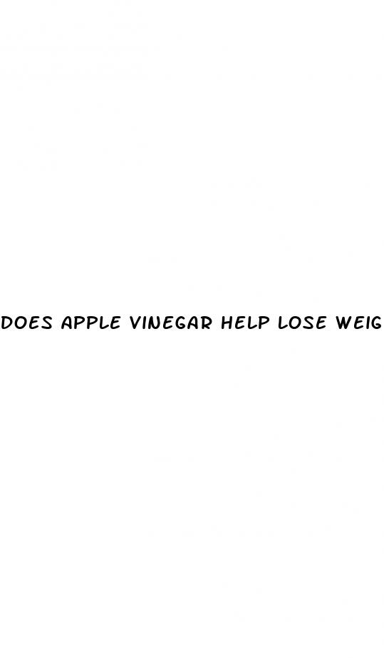 does apple vinegar help lose weight