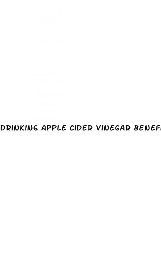 drinking apple cider vinegar benefits