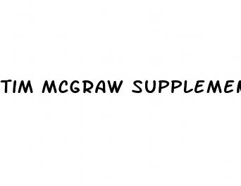tim mcgraw supplement
