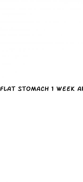 flat stomach 1 week apple cider vinegar results