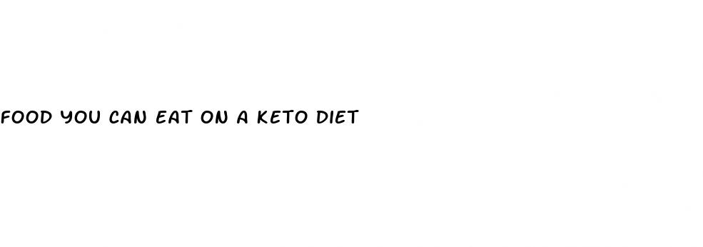 food you can eat on a keto diet