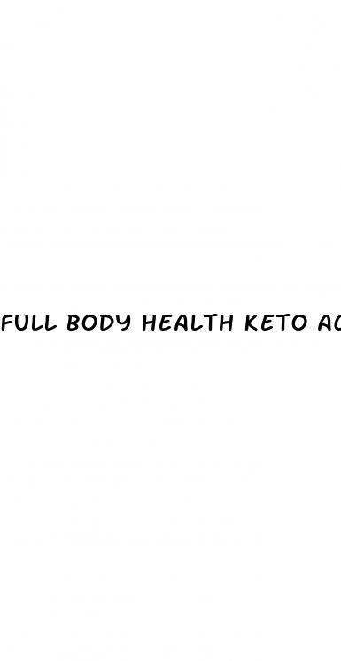 full body health keto acv gummies reviews