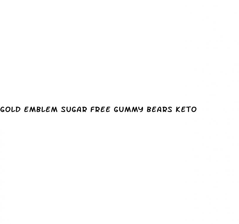 gold emblem sugar free gummy bears keto