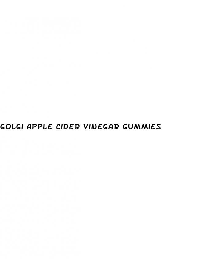 golgi apple cider vinegar gummies