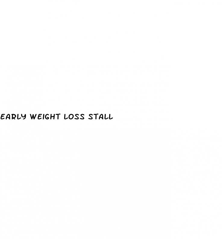 early weight loss stall