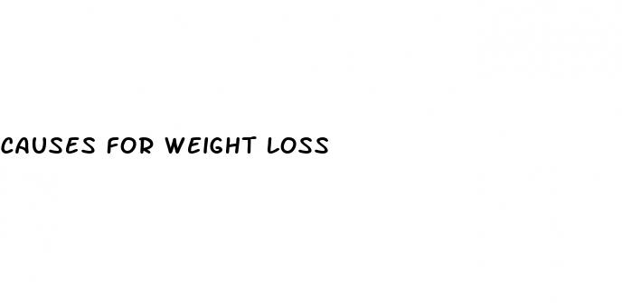 causes for weight loss