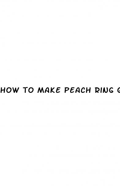 how to make peach ring gummy slime