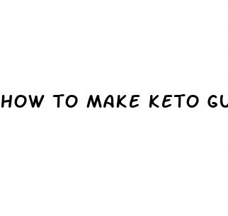 how to make keto gummy bears