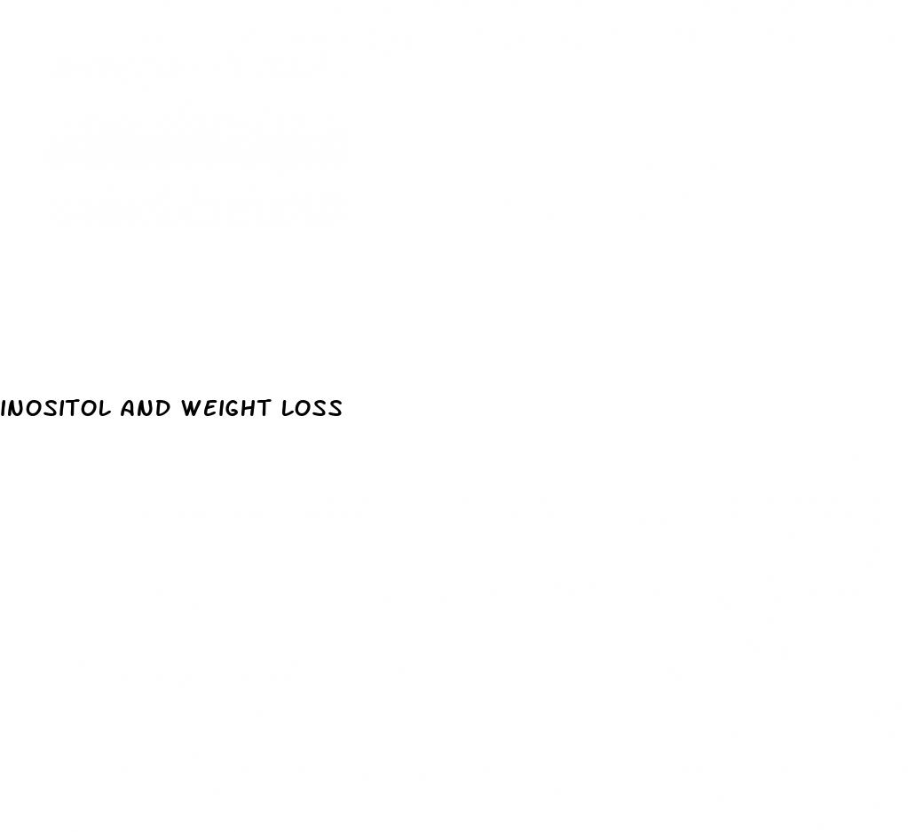 inositol and weight loss