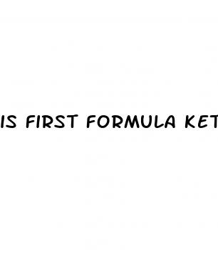 is first formula keto gummies legit