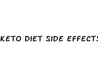 keto diet side effects first week