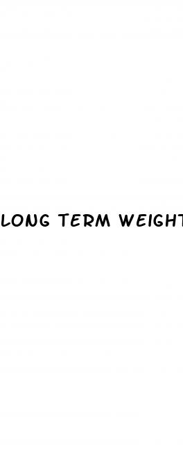 long term weight loss