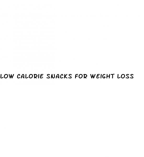 low calorie snacks for weight loss
