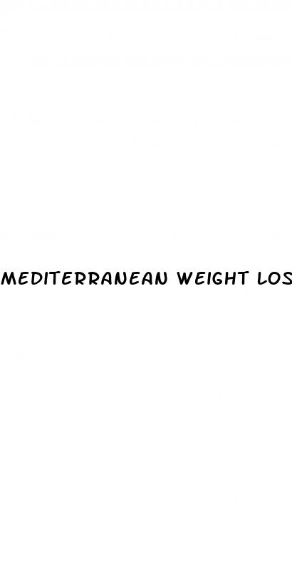 mediterranean weight loss diet
