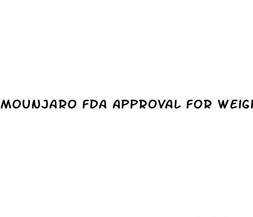 mounjaro fda approval for weight loss 2023