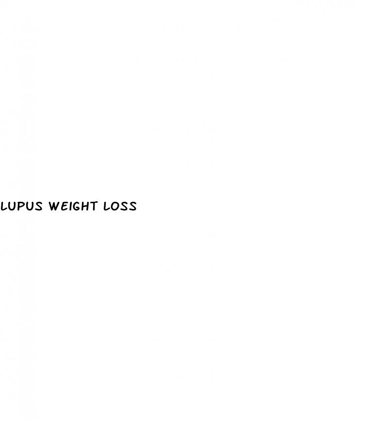 lupus weight loss