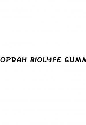 oprah biolyfe gummies