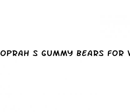 oprah s gummy bears for weight loss