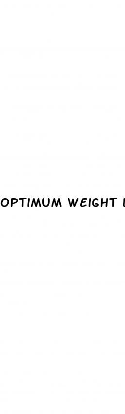 optimum weight loss