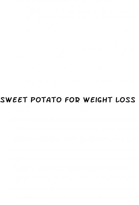 sweet potato for weight loss