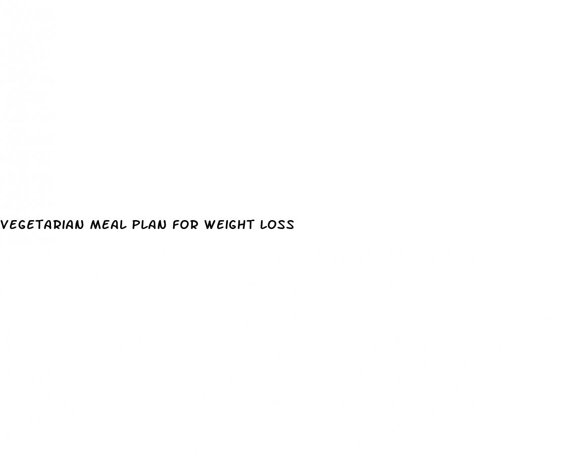 vegetarian meal plan for weight loss