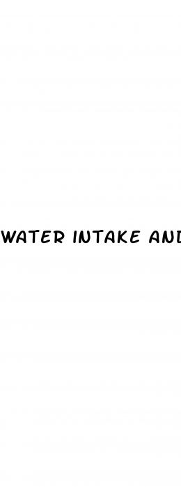 water intake and weight loss