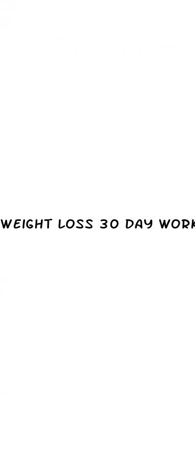 weight loss 30 day workout challenge