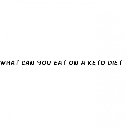 what can you eat on a keto diet