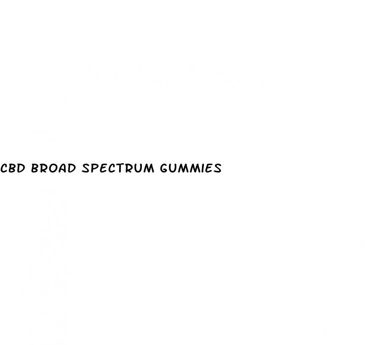 cbd broad spectrum gummies