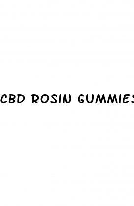 cbd rosin gummies