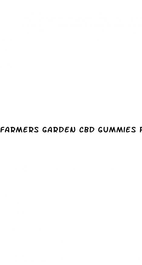 farmers garden cbd gummies price
