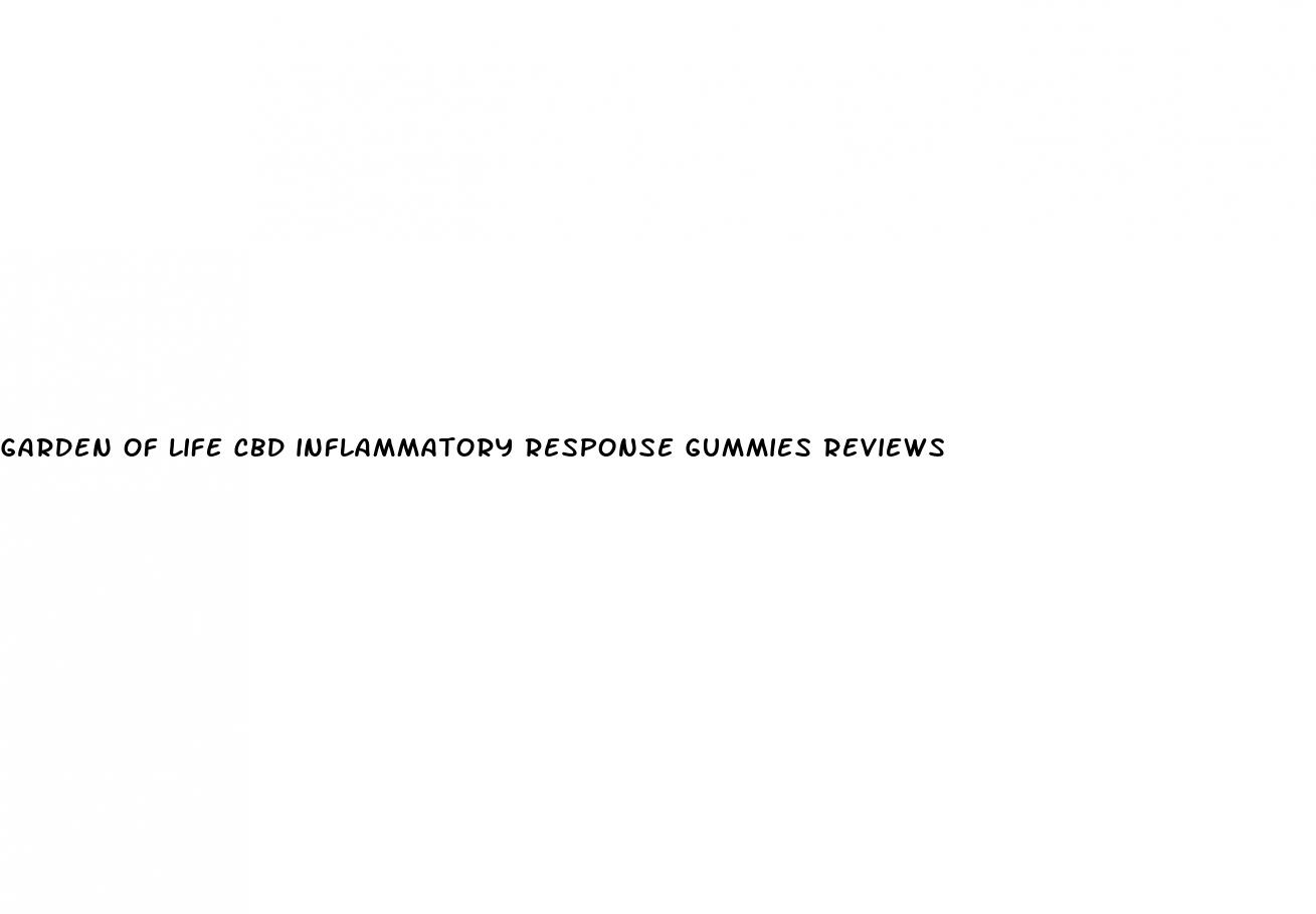 garden of life cbd inflammatory response gummies reviews
