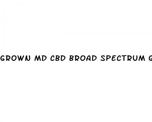 grown md cbd broad spectrum gummies