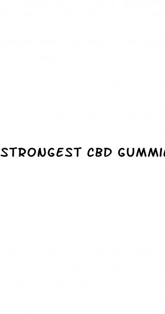 strongest cbd gummies on the market