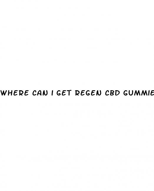 where can i get regen cbd gummies