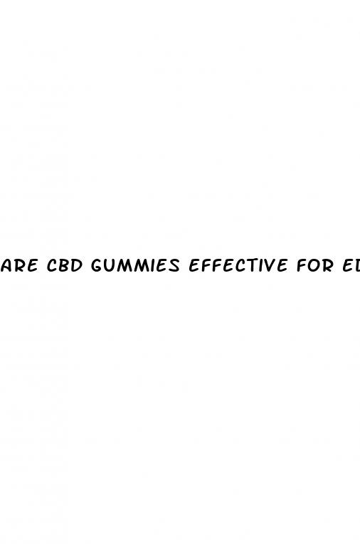 are cbd gummies effective for ed