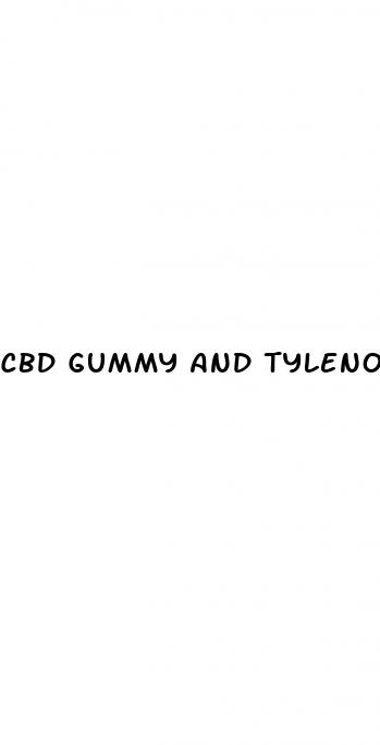 cbd gummy and tylenol