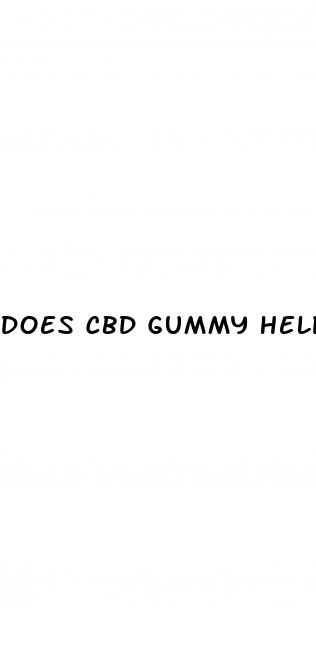 does cbd gummy help with anxiety