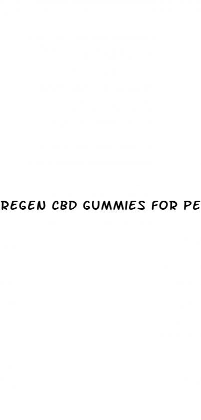 regen cbd gummies for penis