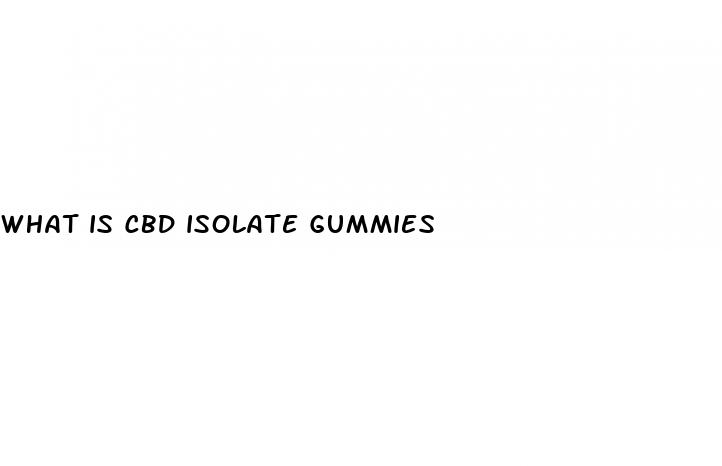 what is cbd isolate gummies