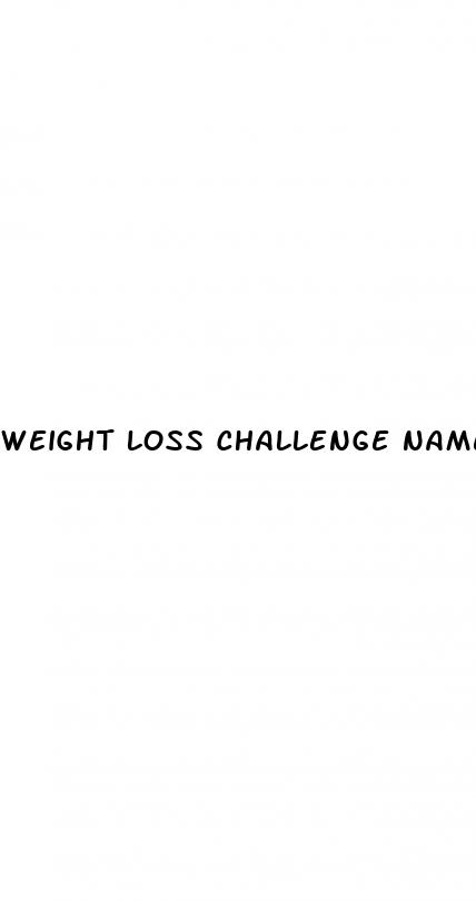 weight loss challenge names