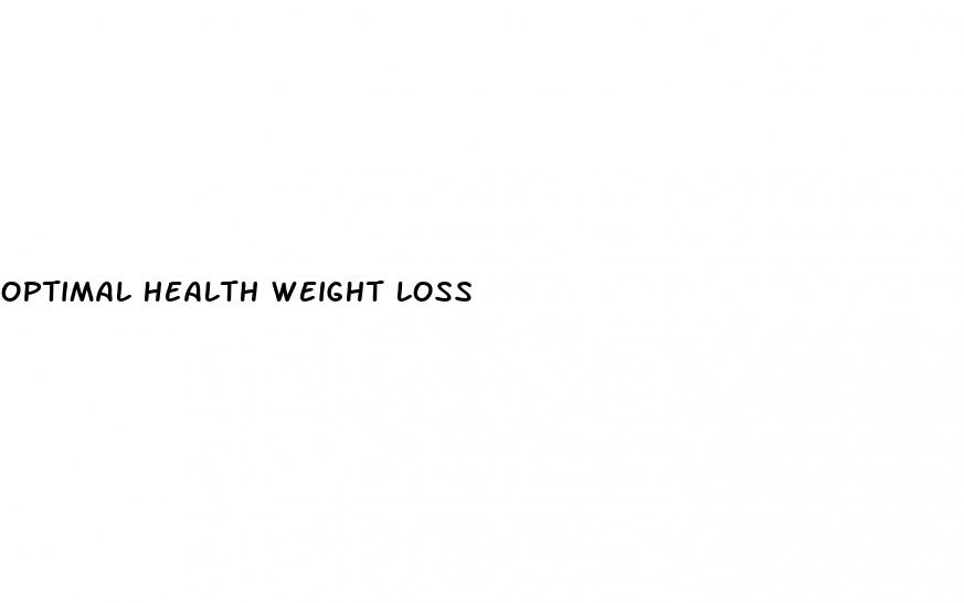 optimal health weight loss