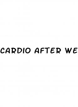 cardio after weights fat loss