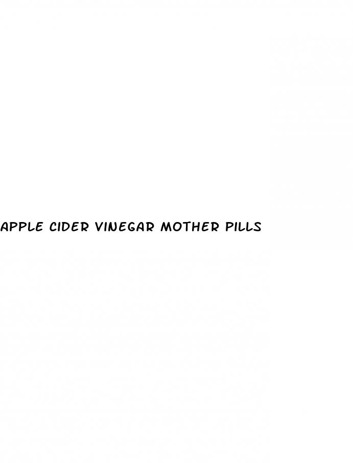 apple cider vinegar mother pills
