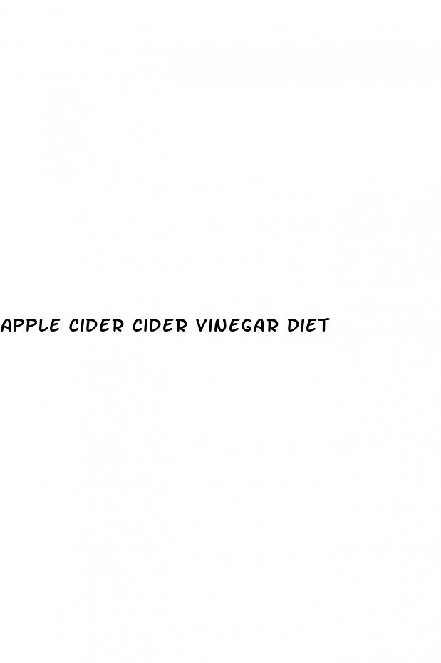 apple cider cider vinegar diet
