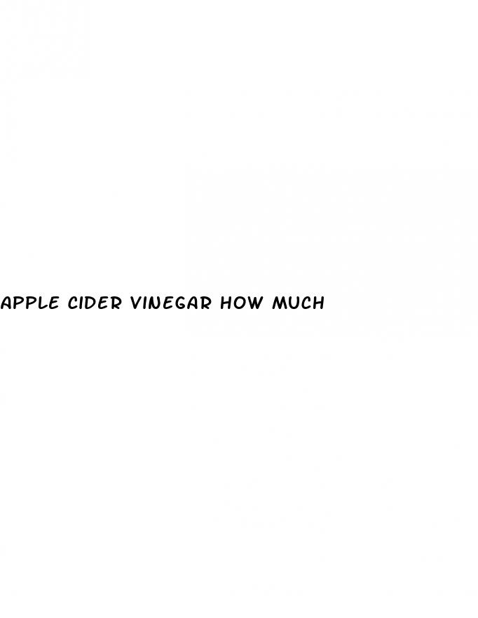 apple cider vinegar how much