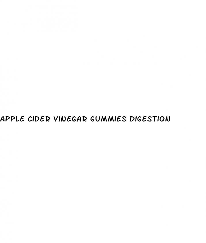 apple cider vinegar gummies digestion