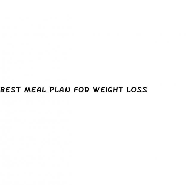 best meal plan for weight loss