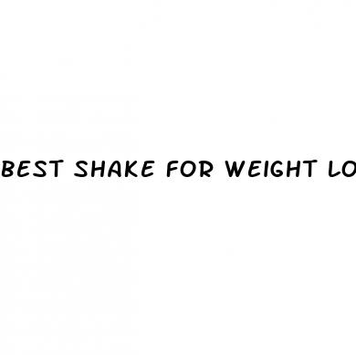 best shake for weight loss