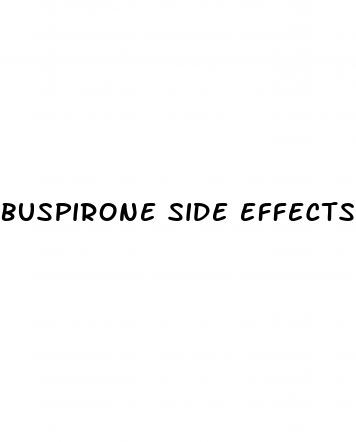 buspirone side effects weight loss